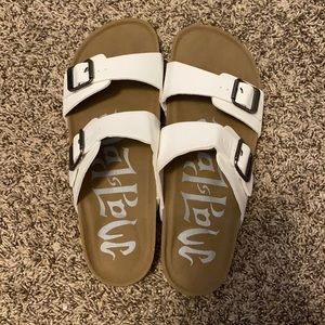 white Sandals